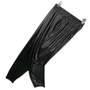 NWOT! LUCCA COUTURE! MIDNIGHT SILVER/BLACK DRAPEY ULTRA STRETCH PANTS! SZ M